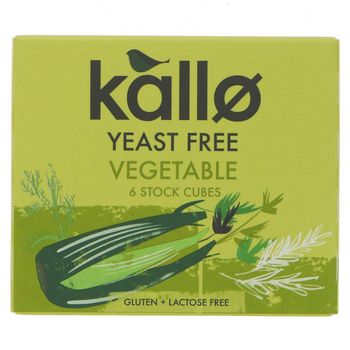 Kallo Yeast Free Vegetable Stock Cubes - 6x10g