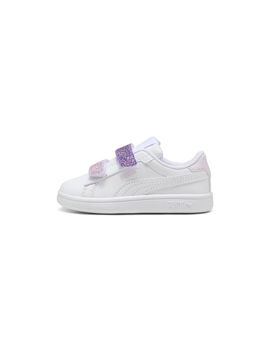 Zapatillas puma smash 3.0 l gli, white lave, niña