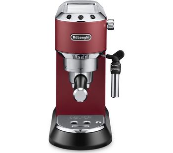 DELONGHI Dedica EC685.R Coffee Machine - Red, Red