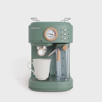 CREATE - Cafetera Express semiautomática 20bar Capacidad 1,5L - THERA RETRO PRO