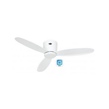 Ventilador De Techo Casafan 313283w Eco Plano Ii 132cm Blanco Wi-fi