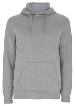 Organic Cotton Pullover Hoodie - Grey