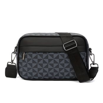 1pc Nueva bolsa de mensajero casual para hombres, bolsa de hombro al aire libre, bolsa de moda popular y genial, bolsa para teléfono móvil, bolsa deportiva multifuncional