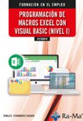 Ifct085po. Programación De Macros Excel Con Visual Basic_nivel I