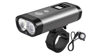 Luz delantera ravemen pr1400 led usb gris