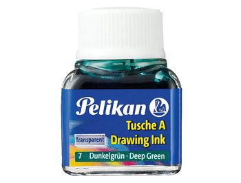 Pelikan 201566 - Tinta china, color verde oscuro, bote de 10 ml