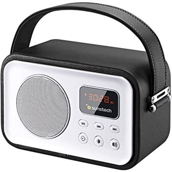 Sunstech RPBT450 Radio Portátil Digital Negro/Blanco