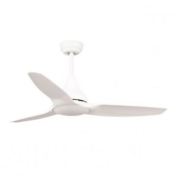 Mimax Leveche Ventilador de Techo con Luz LED y Mando 24W Blanco