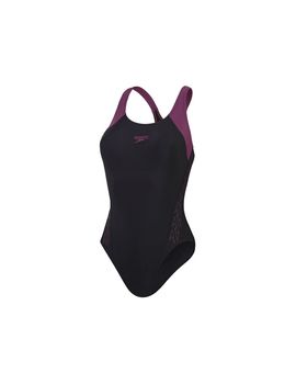 Bañador de natación speedo mujer hyperboom splice racerback negro