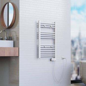 EISL Radiador de baño con temporizador blanco 80x50x15 cm