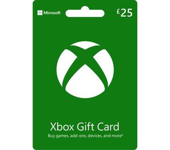 MICROSOFT Xbox Live Gift Card - £25