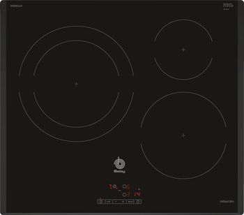 Inducción balay 3eb965lr con 3 zonas de cocción 7400 w