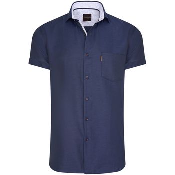 Cappuccino Italia Camisa Short Sleeve Blouse Navy para mujer