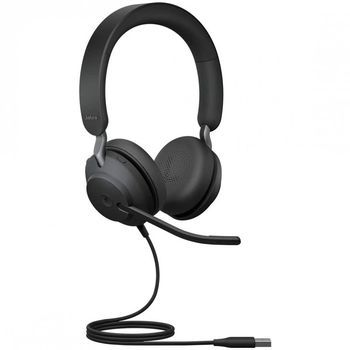 Jabra Evolve2 40 MS Auriculares con Micrófono Negro