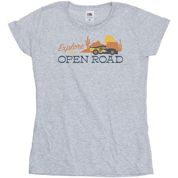 Disney Camiseta manga larga Cars Explore The Open Road para mujer