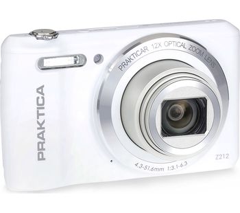 PRAKTICA Luxmedia Z212-W Compact Camera - White, White