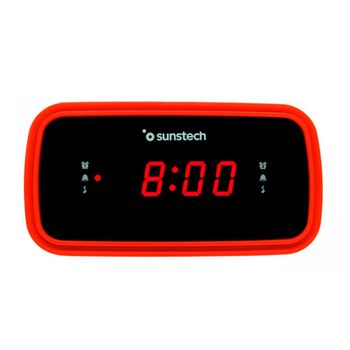 Radio Despertador - Sunstech FRD60, Rojo