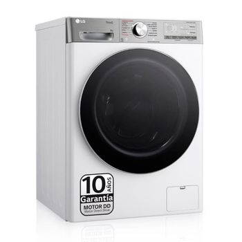 Lavadora Libre Instalación - LG F4WR9009A2W, 9 kg, 1400 rpm, Blanco, Vapor Wifi IA