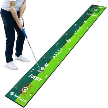 Tapete de práctica de golf de dos velocidades, green de golf con respaldo antideslizante para uso en interiores y exteriores