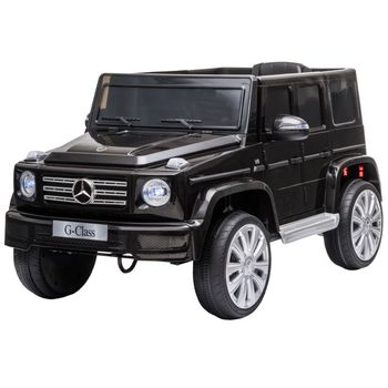 Homcom Benz G500 Coche Eléctrico para Niños De +3 Años Carga 30Kg Negro