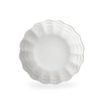 Plato de canapé (x6) porcelana de limoges blanco