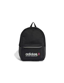 Mochila adidas flower backpack mujer negro/blanco