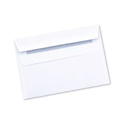 Q-Connect C6 Envelope Wallet Self Seal 90gsm White Pk 1000- KF3472