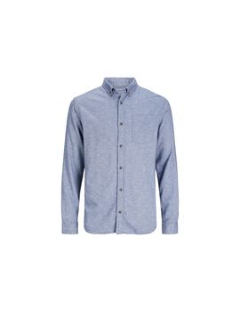 Camisa jack & jones eclassic melange hombre faded denim