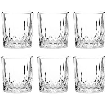 Vaso de whisky de cristal tallado