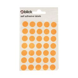 Blick Flourescent Labels in Bags Round 13mm Dia 140 Per - RS004356