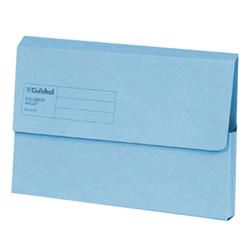 Exacompta Guildhall Document Wallet Foolscap Blue (50 Pack)