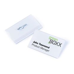 Durable Pin Name Badge 54x90mm