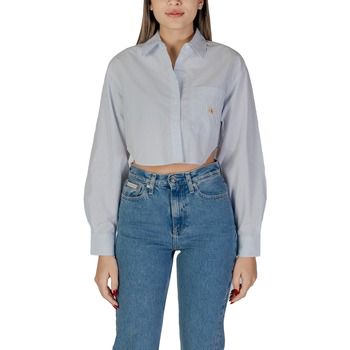 Calvin Klein Jeans Camisa WOVEN LABEL CROPPED J20J225078 para mujer