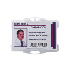 Durable Security Swipe Card Holder (50 Pack)