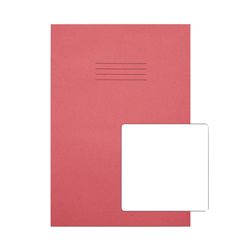 Rhino Exercise Book Plain 80 Pages A4 Pink (Pack of 50) VC48483