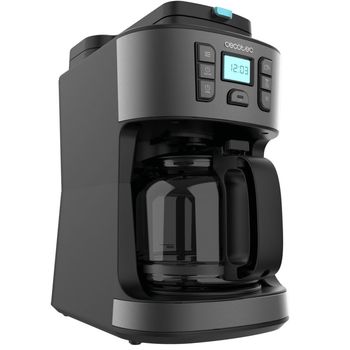 Cecotec Coffee 66 Grind & Drop Cafetera de Goteo Digital con Molinillo 12 Tazas Acero Inoxidable