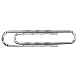 Paperclips Giant Wavy 73mm (100 Pack) 32501