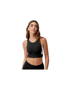 Top born living yoga latika negro/blanco mujer