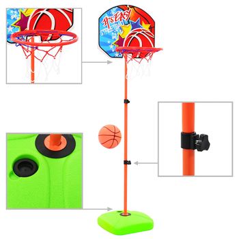 vidaXL Canasta de baloncesto y balón para niños