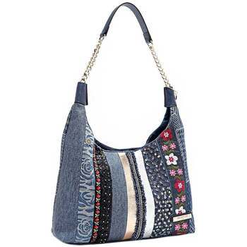 Nicole Lee Bolso de mano BOLSO HOBO CON PARCHE FLORAL (AZUL) para mujer