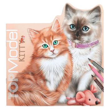 Top Model Kitty Libro Colorear Kitty and Doggy