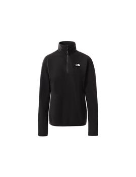 Forro the north face 100 glacier 1/4 zip mujer black