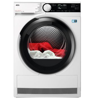 Secadora Condensación - AEG TR939M4OBC, Bomba de Calor, 9 Kg, Blanco