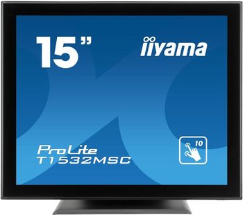 IIYAMA ProLite T1532MSC-B5AG 15” LCD Touchscreen Monitor - Black, Black