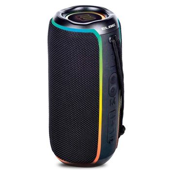 Elbe ALT-N12-TWS Altavoz Portátil Bluetooth Resistente al Agua 20W RGB Negro