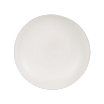 Plato hondo de gres beige