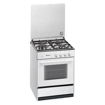 Meireles G 540 W Cocina Gas Butano/Propano 3 Zonas + Horno a Gas Blanca