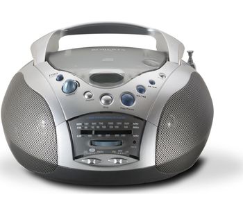 ROBERTS Swallow CD9959 Boombox - Grey & Silver, Grey