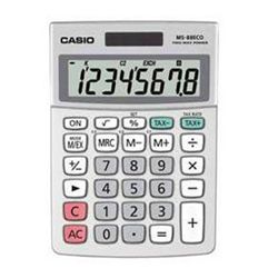 Casio MS-88ECO 8 Digit Desk Calculator Grey MS-88ECO-W