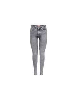 Pantalón only blush midtai918 light grey denim mujer